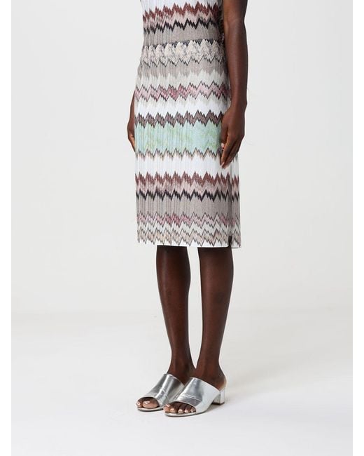 Missoni Multicolor Lurex Viscose Midi Skirt