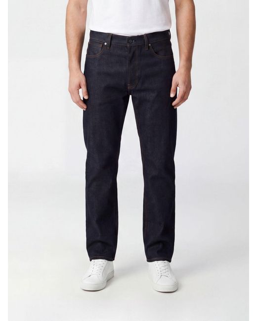 Stone Island Blue Regular Fit 5-Pocket Denim Jeans With Compass Logo for men