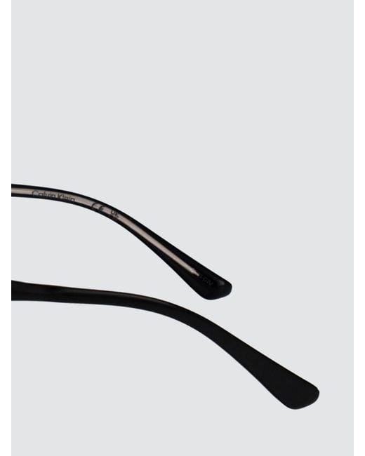 Calvin Klein White Aviator Acetate Sunglasses With Cr-39 Lenses for men