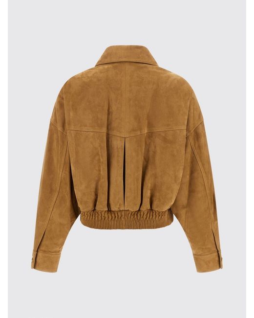Versace Blue Suede Leather Shirt-Style Bomber Jacket With Classic Collar