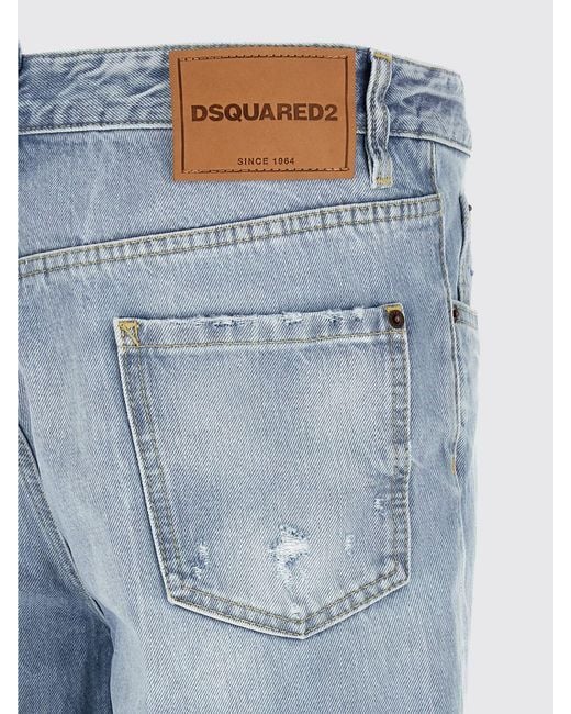 DSquared² Blue Slim Fit Cotton Denim Jeans for men