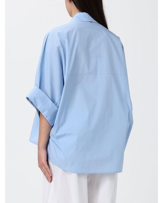 Liu Jo Blue Double-Breasted Blazer