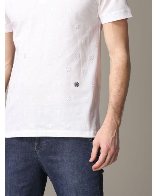 roberto cavalli polo shirt white