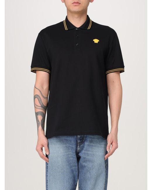 Polo Homme Versace pour homme en coloris Black