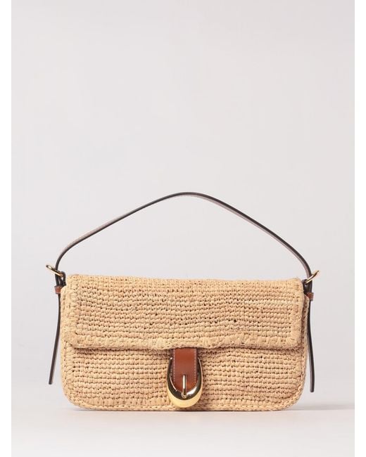 Staud Natural Harlow Raffia Bag
