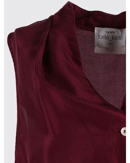 Forte_forte Red Silk Blouse