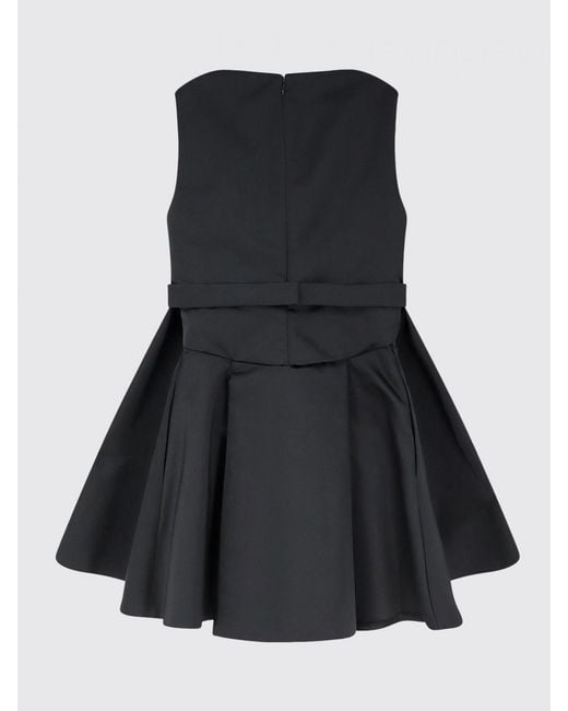 McQueen Black Polyester Dress