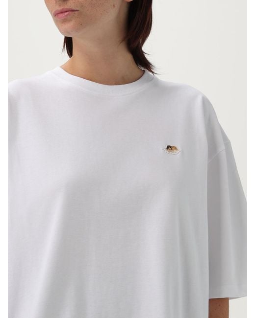 Fiorucci White Oversized Cotton T-Shirt With Logo