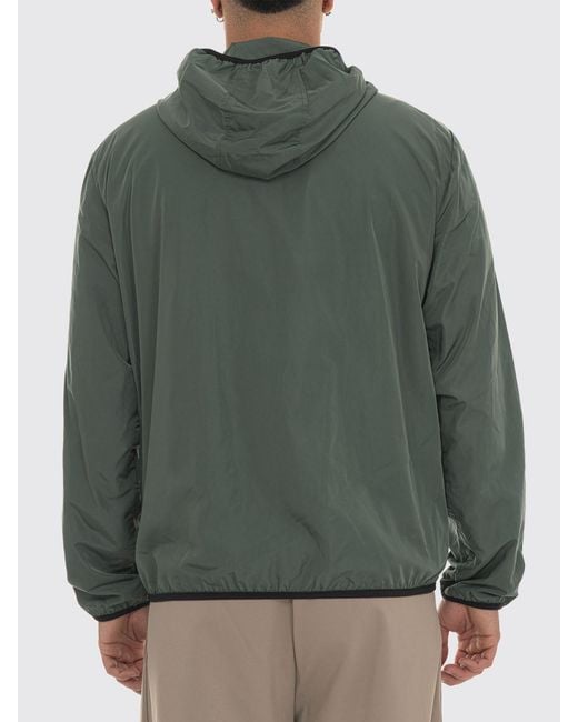 EA7 Green Technical Fabric Hooded Jacket for men