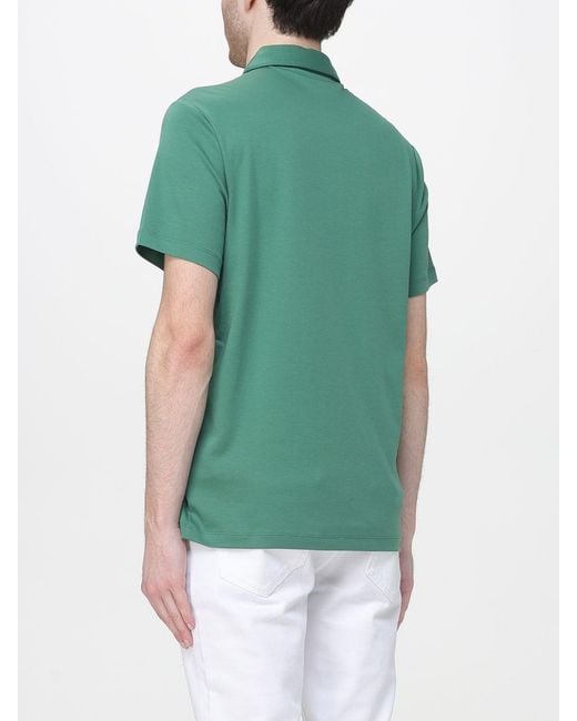 Michael Kors Green Sleek Organic Cotton Polo Shirt for men