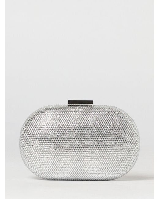 Twentyfourhaitch Gray Sunrise Crystal Clutch