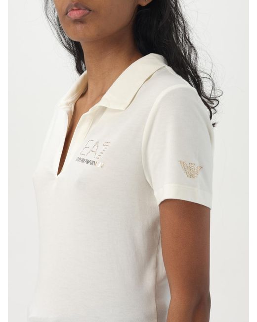 Polo Mujer EA7 de color White