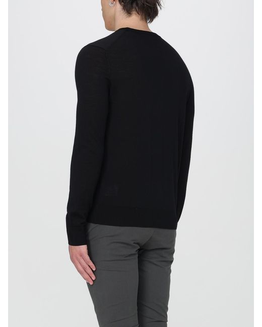 Jersey Básico De Cuello Redondo De Lana Ballantyne de hombre de color Black
