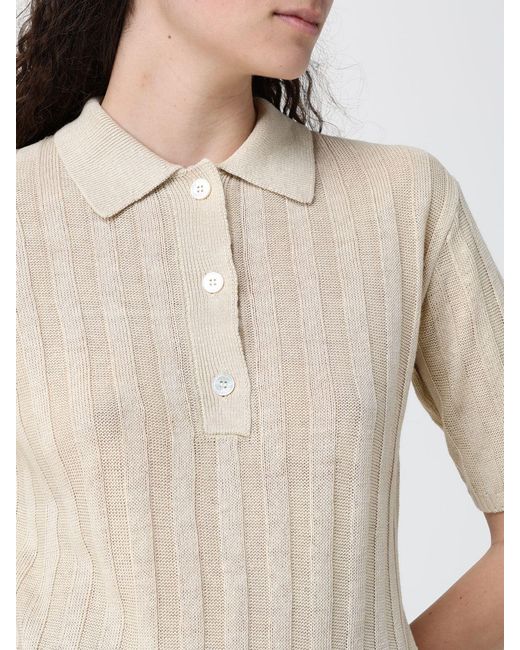 Max Mara Natural Short-Sleeved Slim Fit Polo