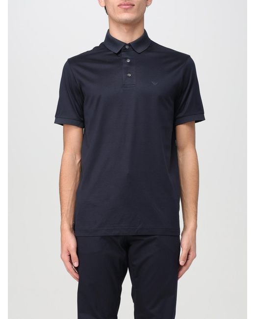 Emporio Armani Blue Polo Shirt for men