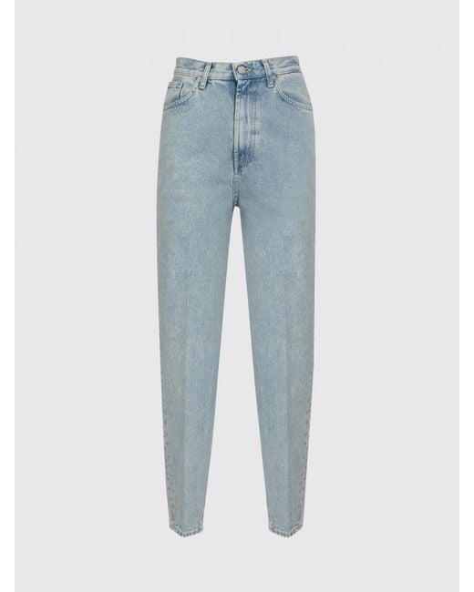 Dondup Blue Cropped Denim Trousers