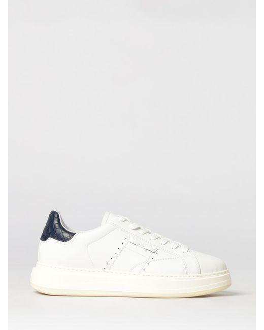 Woolrich White Arrow Leather Sneakers for men