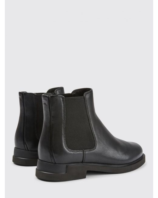 Camper Black Iman Leather Ankle Boot