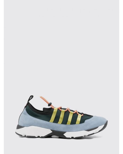 Marni White Suede And Technical Fabric Sneakers for men