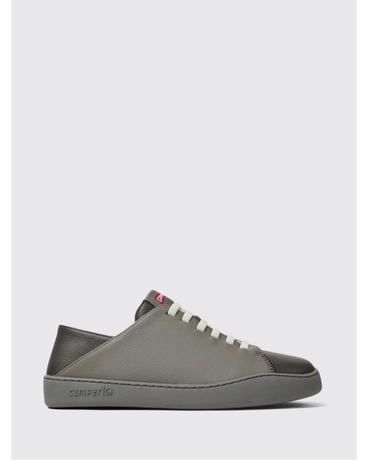 Camper Gray Twins Leather Sneakers for men