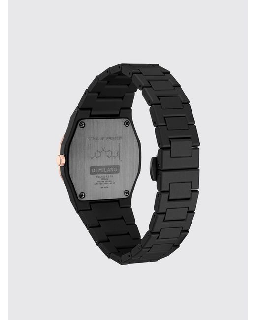 D1 Milano Black Mesh Watch