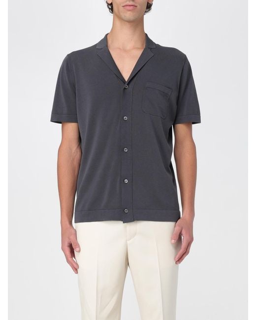 Drumohr Blue Shirt for men