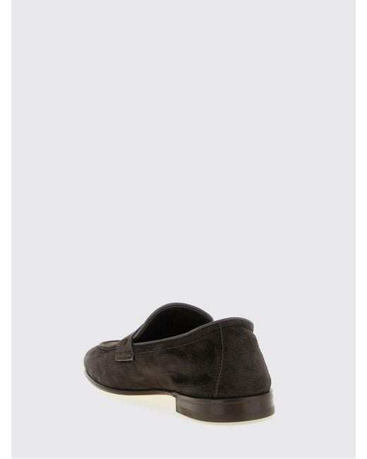 Brunello Cucinelli White Suede Loafers for men