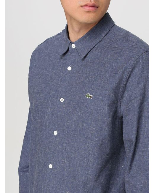 Camisa Lacoste de hombre de color Blue