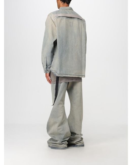 Rick Owens Gray Denim Jackets for men