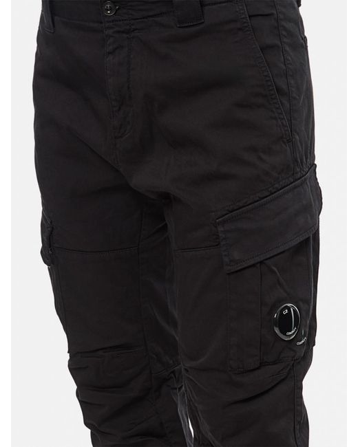 C P Company Black Trousers for men