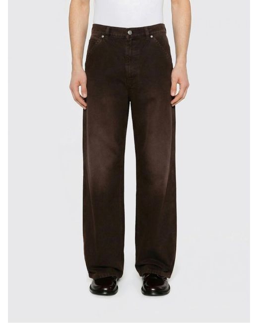 Marni Black Wide-Leg Cotton Denim Jeans for men