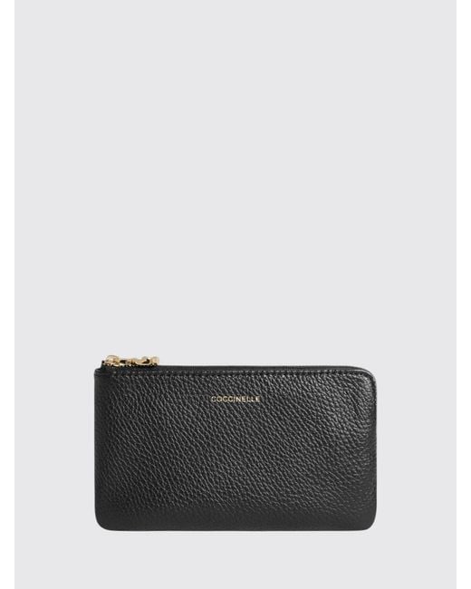 Coccinelle Gray C-Me Softy Grained Leather Pouch