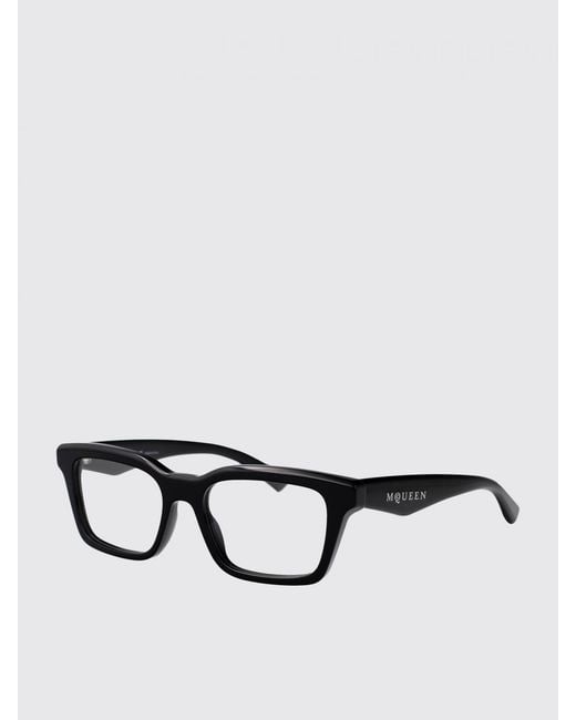 McQueen White Optical Frames for men