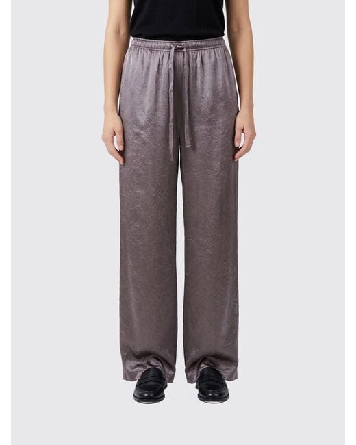 Filippa K Brown Satin Drawstring Trousers
