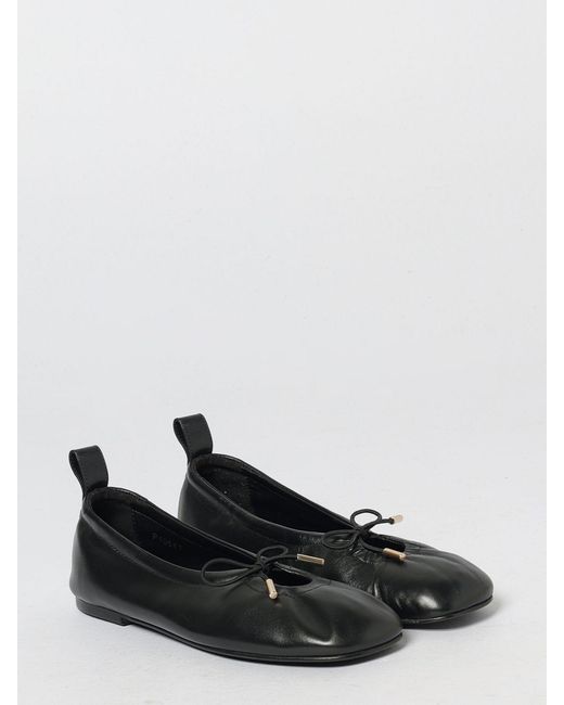 Alohas Black Rosalind Nappa Leather Ballet Flats