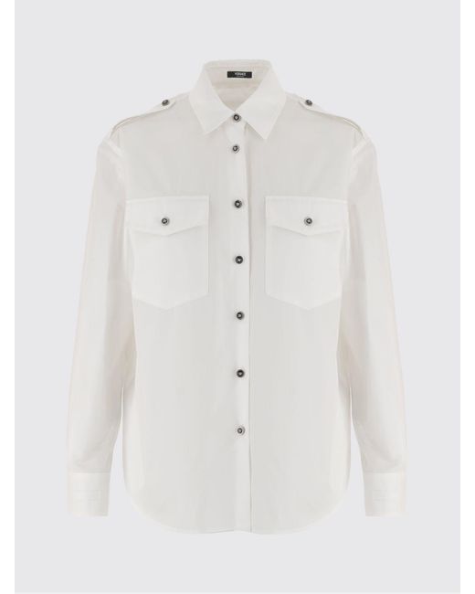Versace White Cotton Shirt