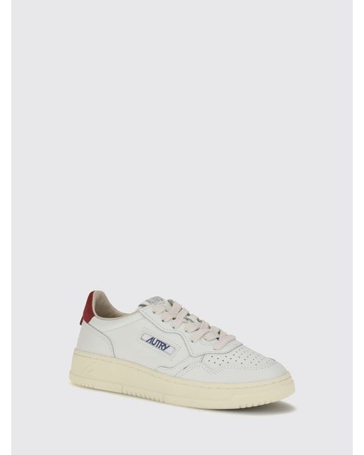 Autry White Medalist Low Sneakers