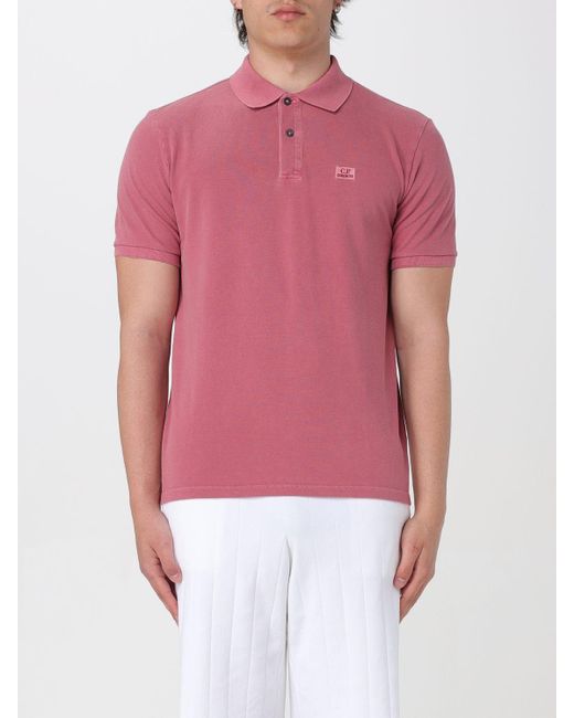 C P Company Red Polo Shirt for men