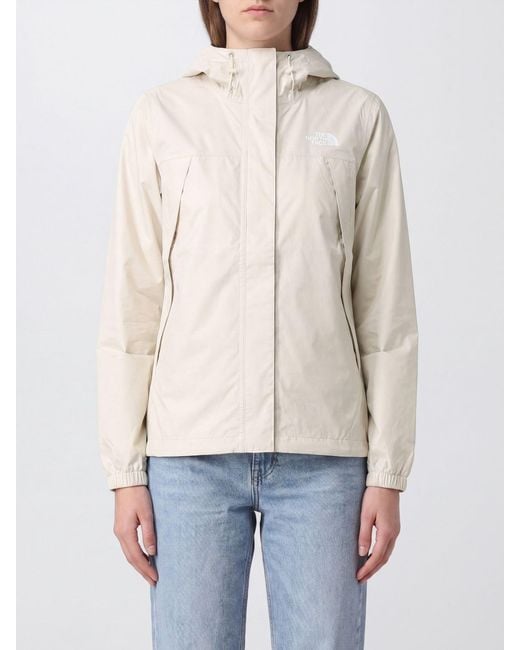 The North Face Natural Antora Hooded Dryvent Technical Fabric Windbreaker Jacket