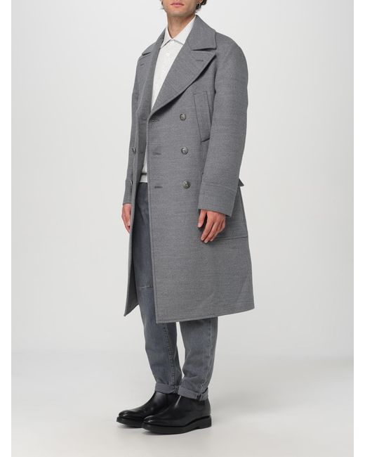 Brunello Cucinelli Gray Coat for men
