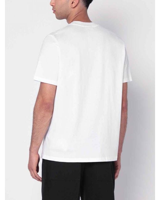 Jil Sander White Basic Cotton T-Shirt for men