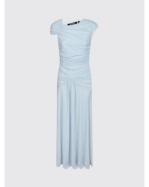 ROTATE BIRGER CHRISTENSEN Blue Jersey Long Dress
