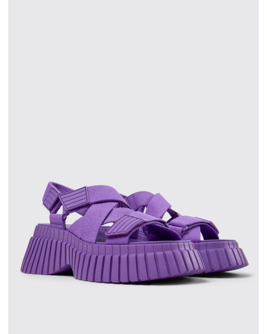 Camper Purple Flat Sandals