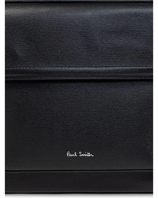 Paul Smith Black Calf Leather Backpack for men