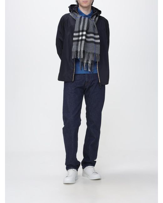 Burberry Gray Scarf for men