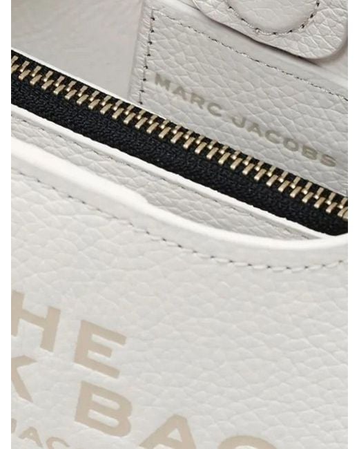 Marc Jacobs Natural The Sack Mini Hammered Leather Top Handle Bag With Pouch