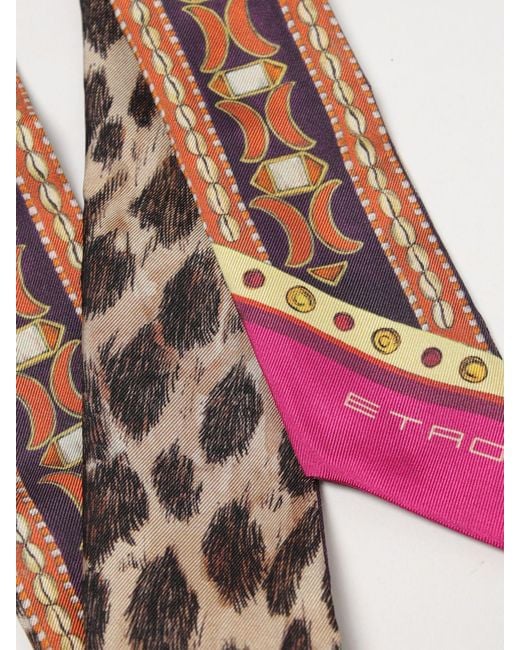 Etro White Printed Silk Bandeau