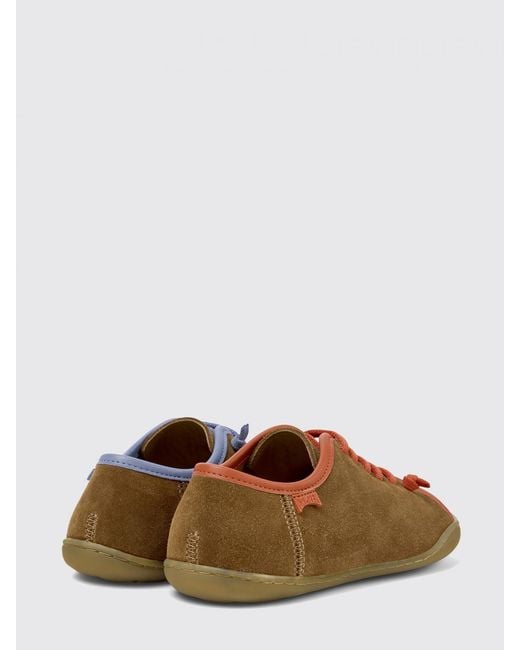 Camper Brown Twins Suede And Recycled Pet Sneakers