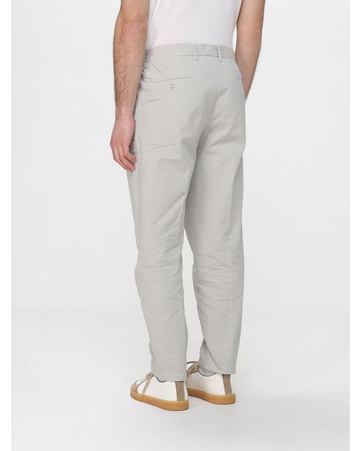 Briglia 1949 Gray Cotton Chino Trousers for men