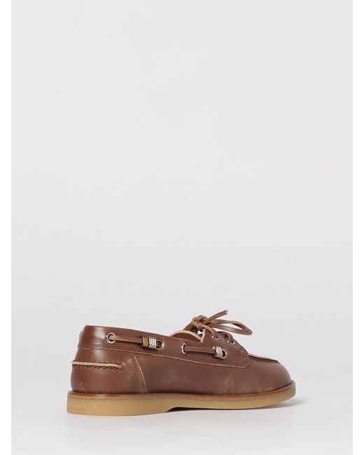 Pinko Brown Grace 01 Boat Loafers